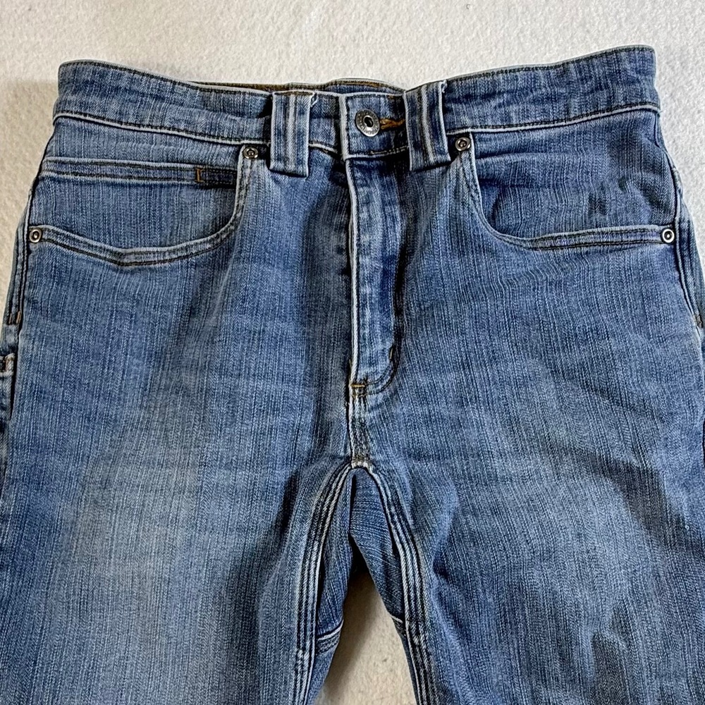 Duluth Trading Co Ballroom Double Flex Jeans Mens 30x32 Slim Fit Blue Denim